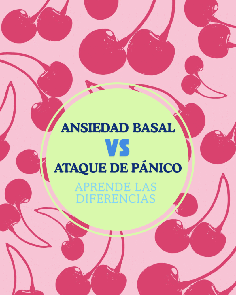Ansiedad basal vs ataque de pánico. Aprende las diferencias.